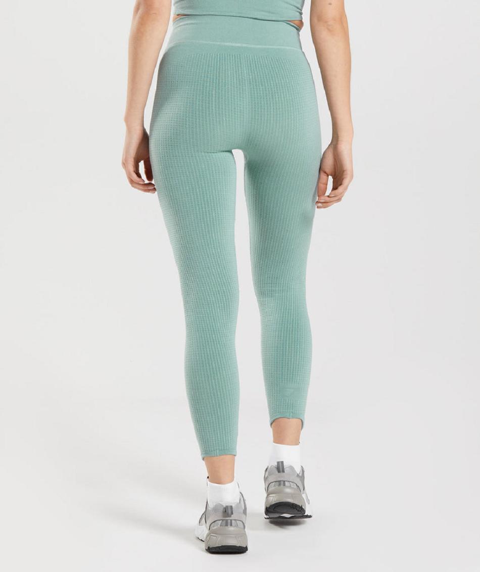 Legginsy Damskie Gymshark Pause Seamless Niebieskie | PL 2262BEX